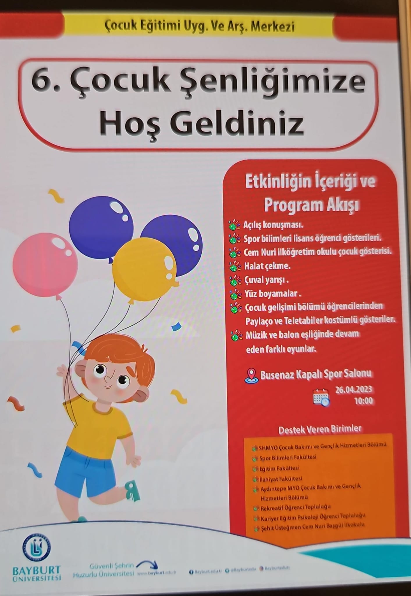 2023 6.ÇOCUK ŞENLİĞİ DÜZENLENDİ