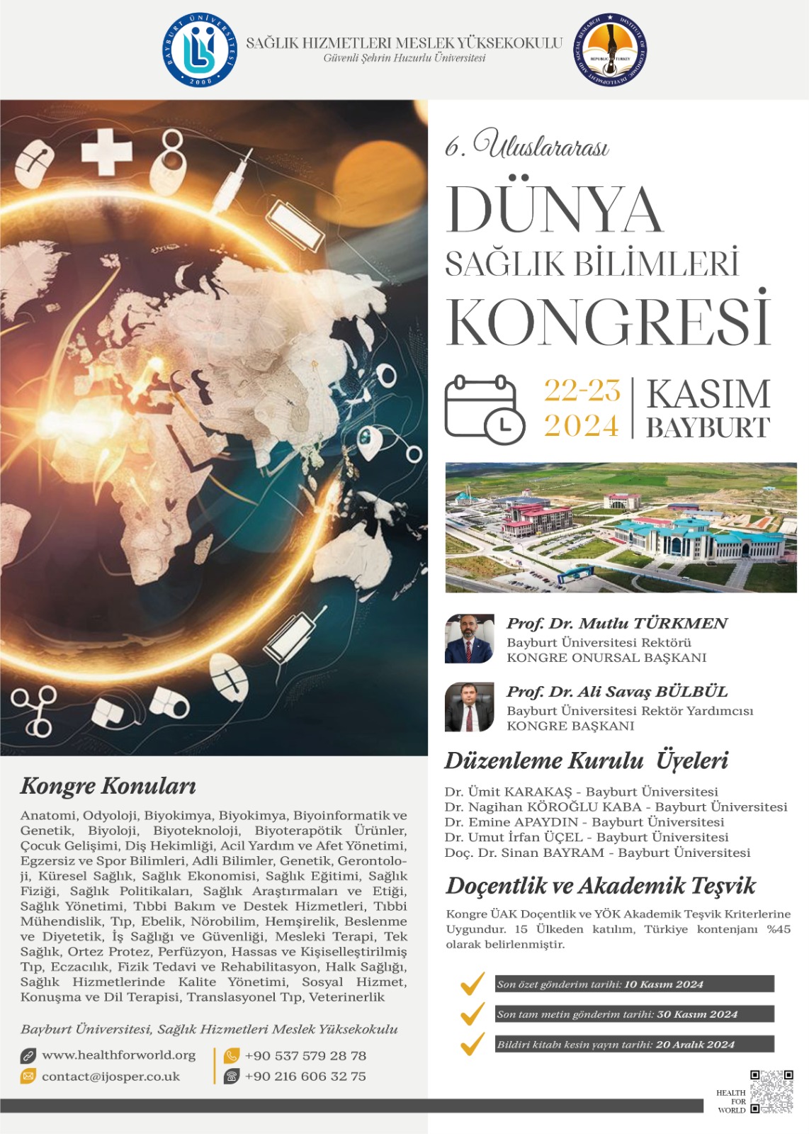 6. Uluslararası Dünya Sağlık Bilimleri Kongresi